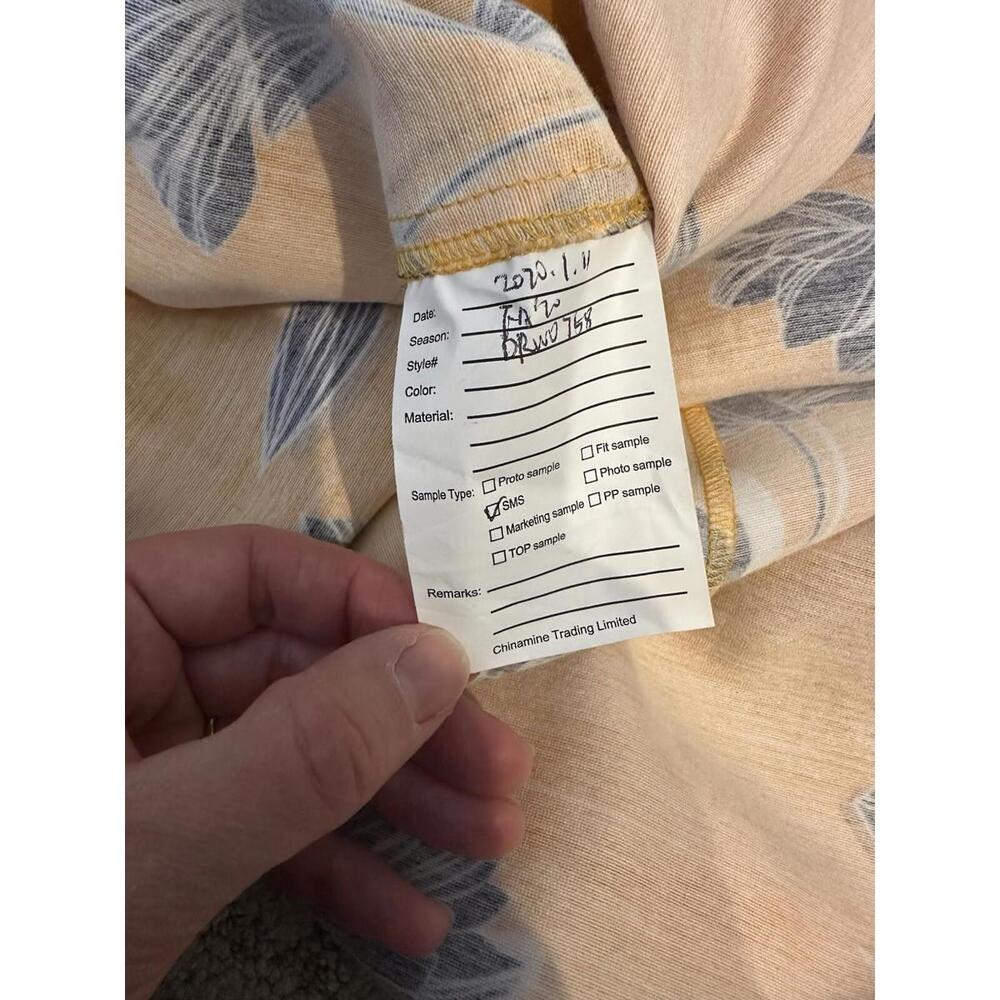 Draper James June Midi Dress Marigold Yellow Floral Size 6 SMS Sample - Picture 8 of 8